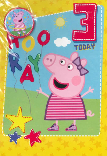 Picture of 3 TODAY PEPPA PIG CARD